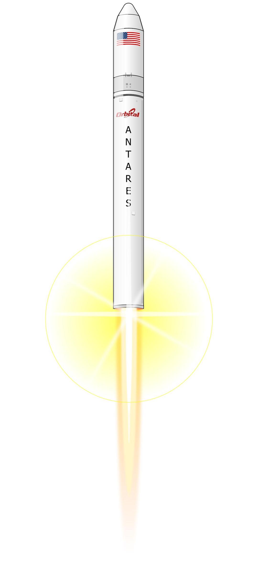 Antares Rocket png transparent