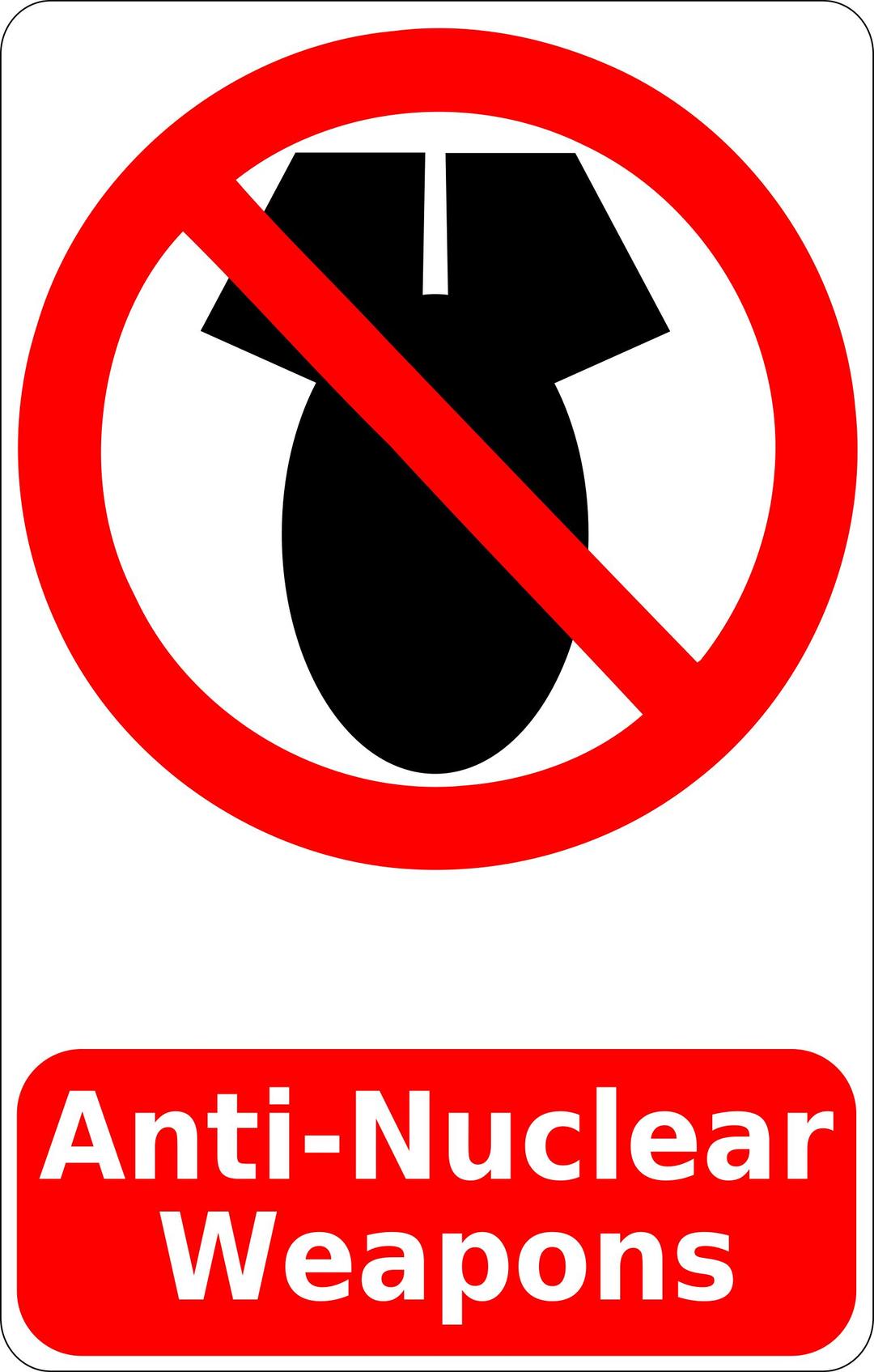 Anti-Nuclear Weapons Sign png transparent