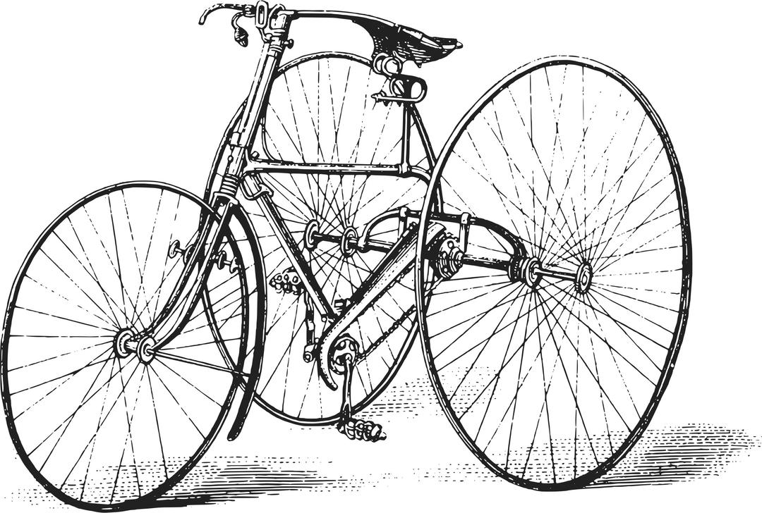 Antique Bw Bicycle png transparent