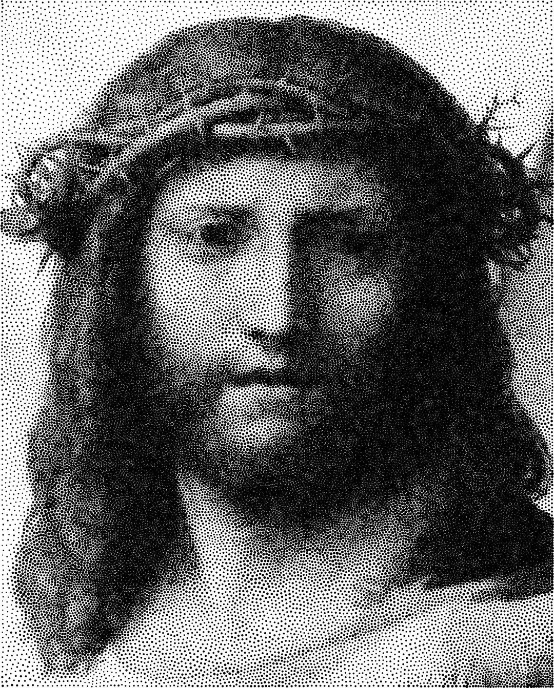Antonio Allegri's Head Of Christ Stippled png transparent