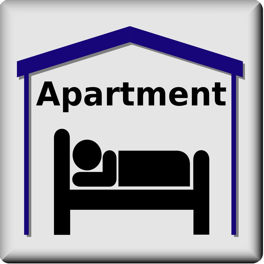 Apartment Symbol (pictogram) png transparent