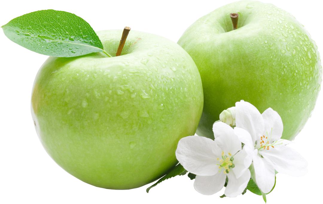 Apple Green Duo Flowers png transparent