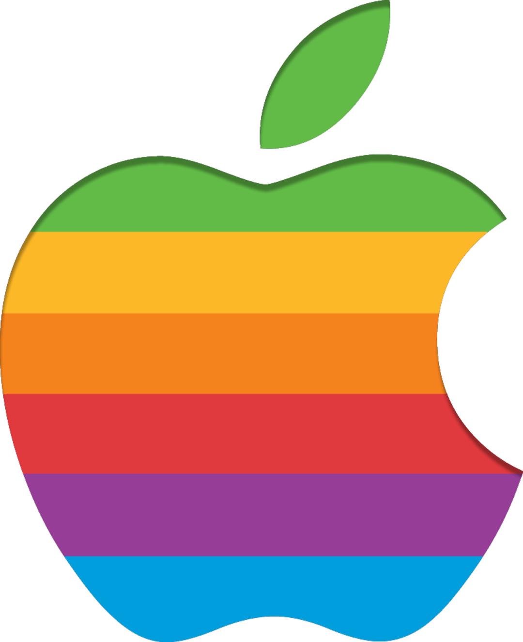 Apple Retro Logo png transparent