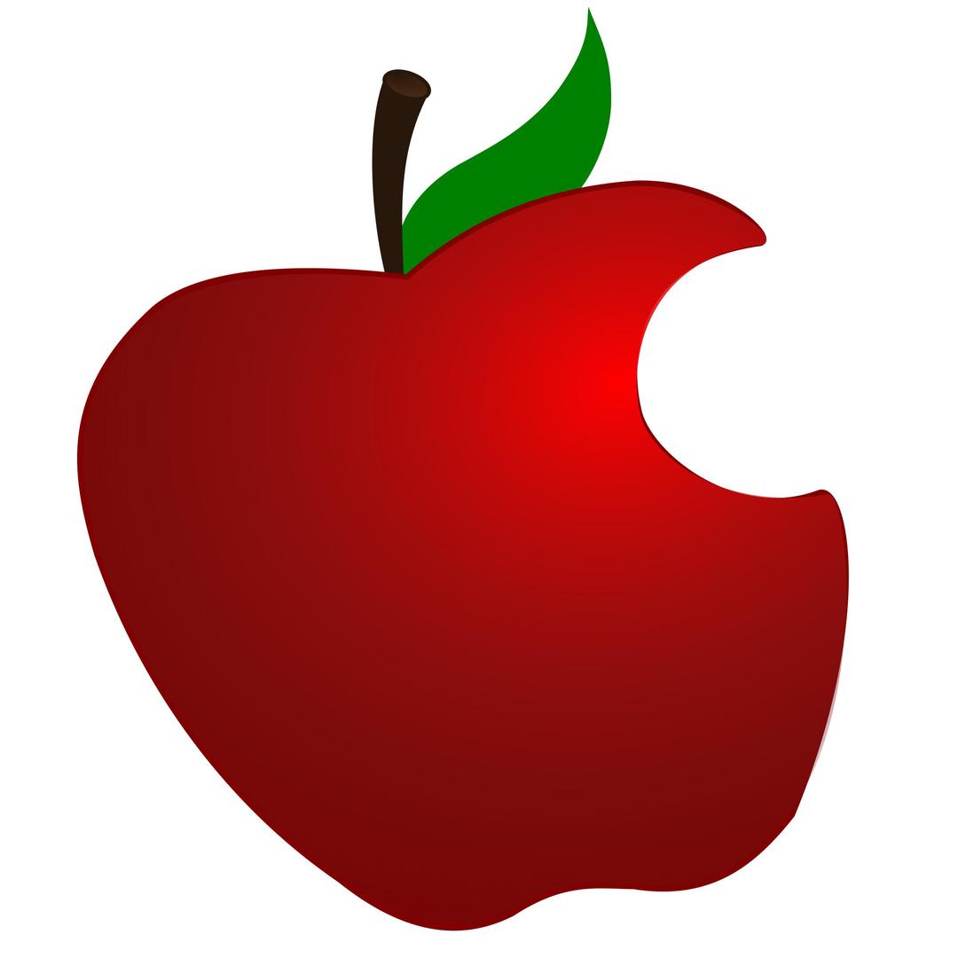 Apple with Bite png transparent