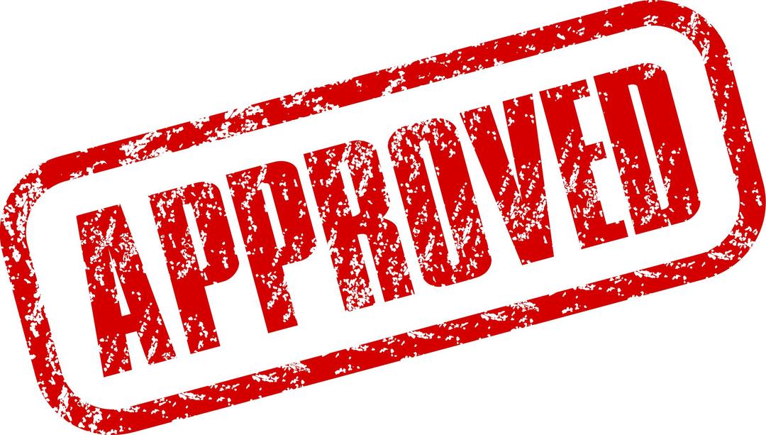 "Approved" red stamp png transparent