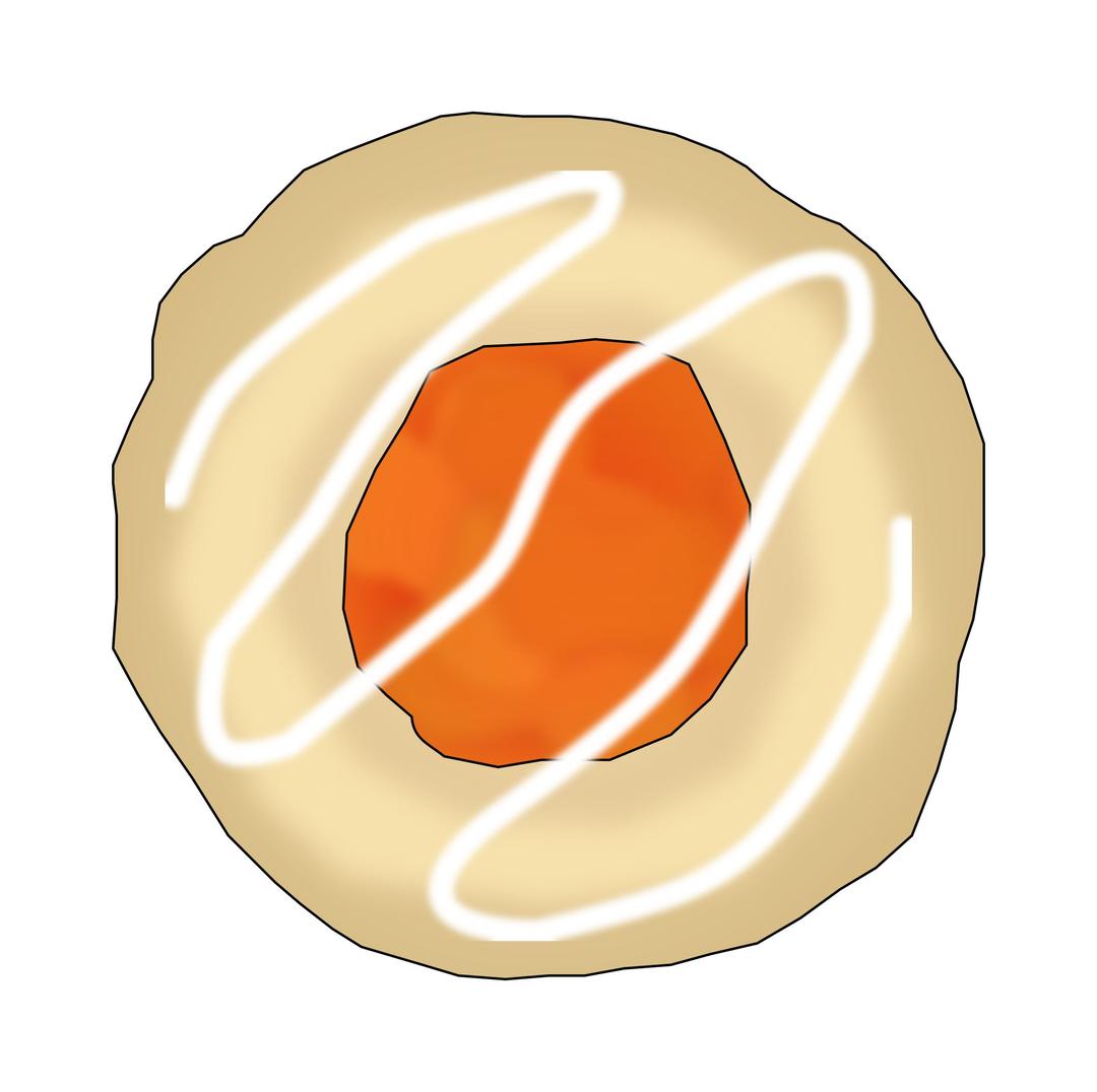 Apricot Thumbprint Cookie png transparent