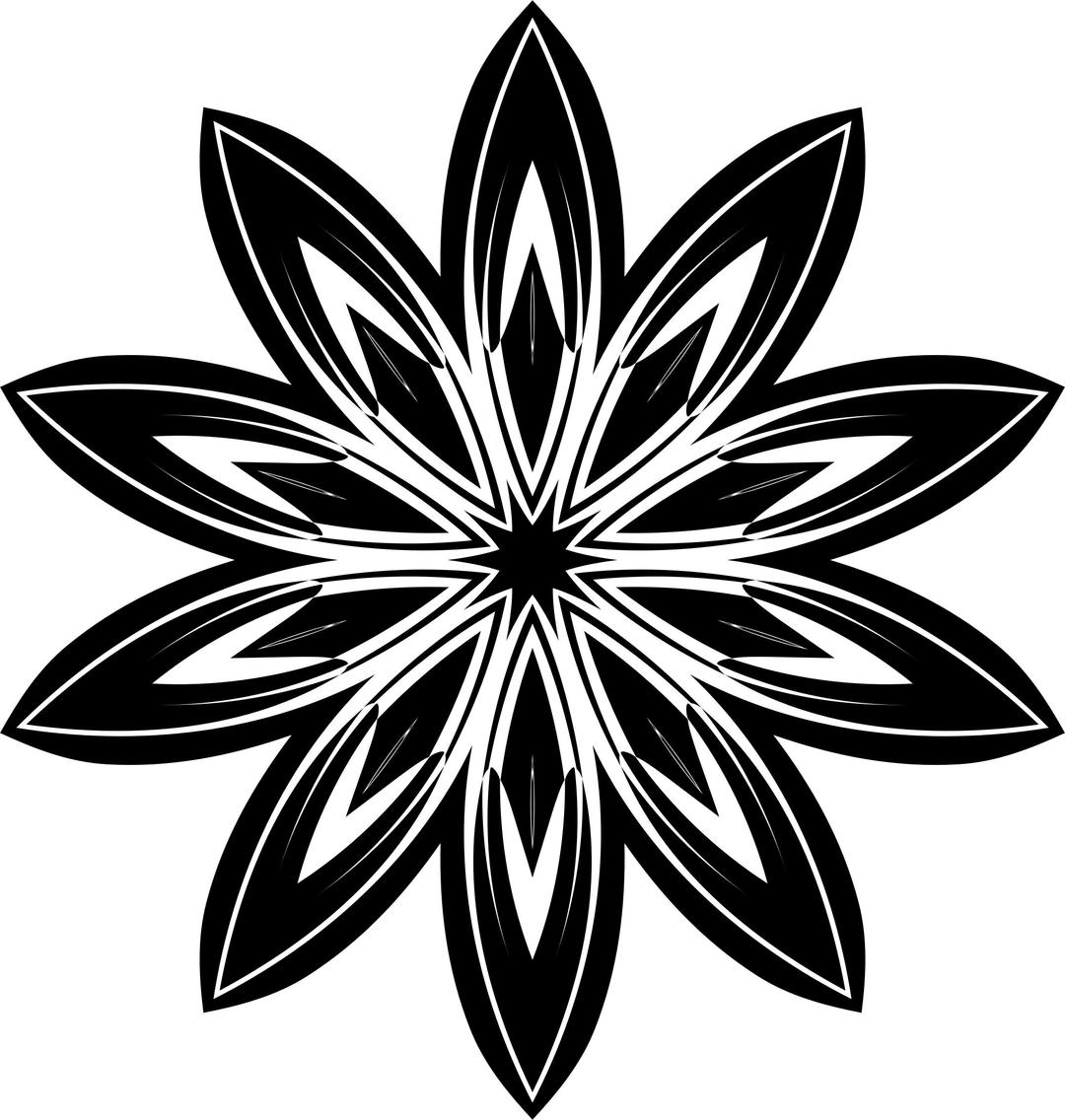 Arbitrary Flower Silhouette png transparent