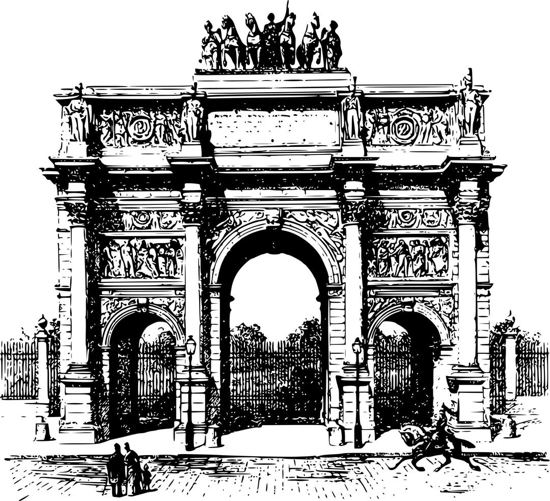 Arc de Triomphe du Carrousel png transparent
