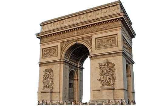 Arc De Triomphe Paris Sideview png transparent