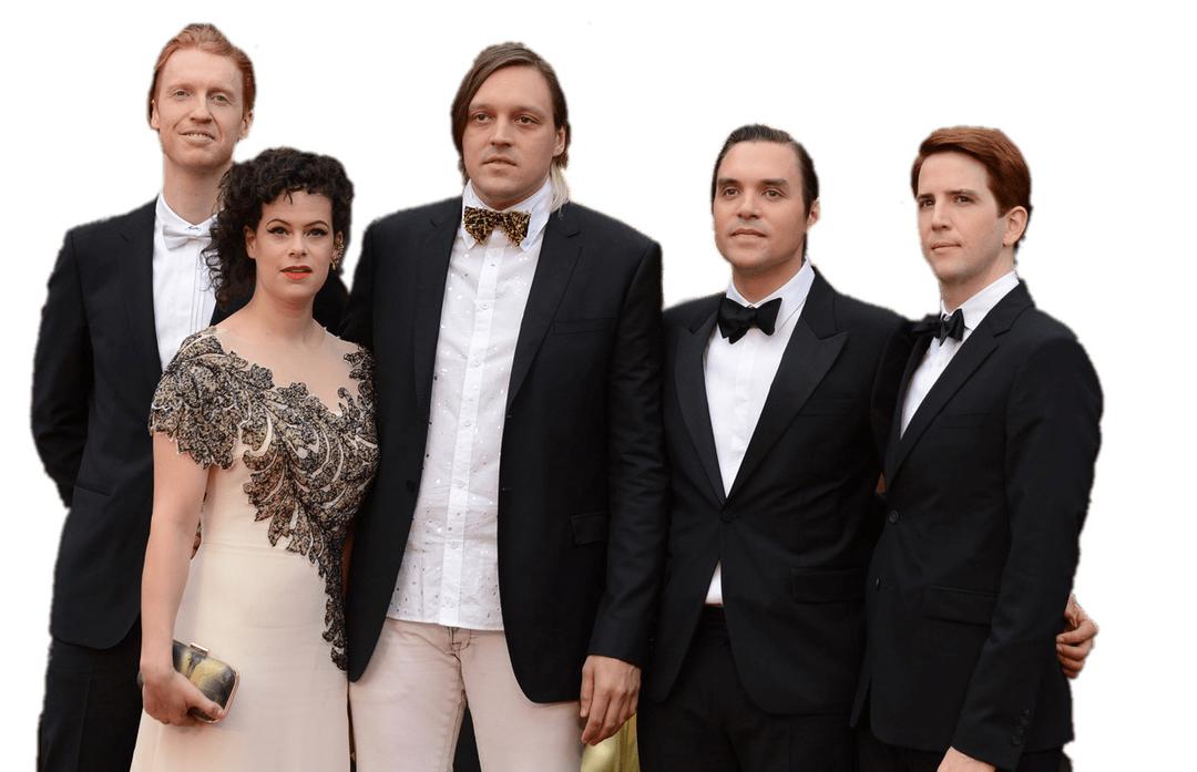 Arcade Fire Wearing Suits png transparent