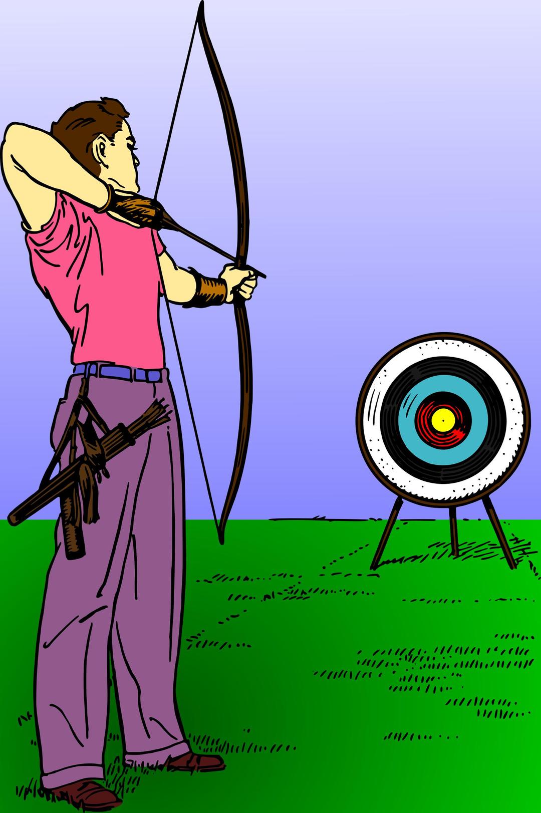 Archery (colour) png transparent