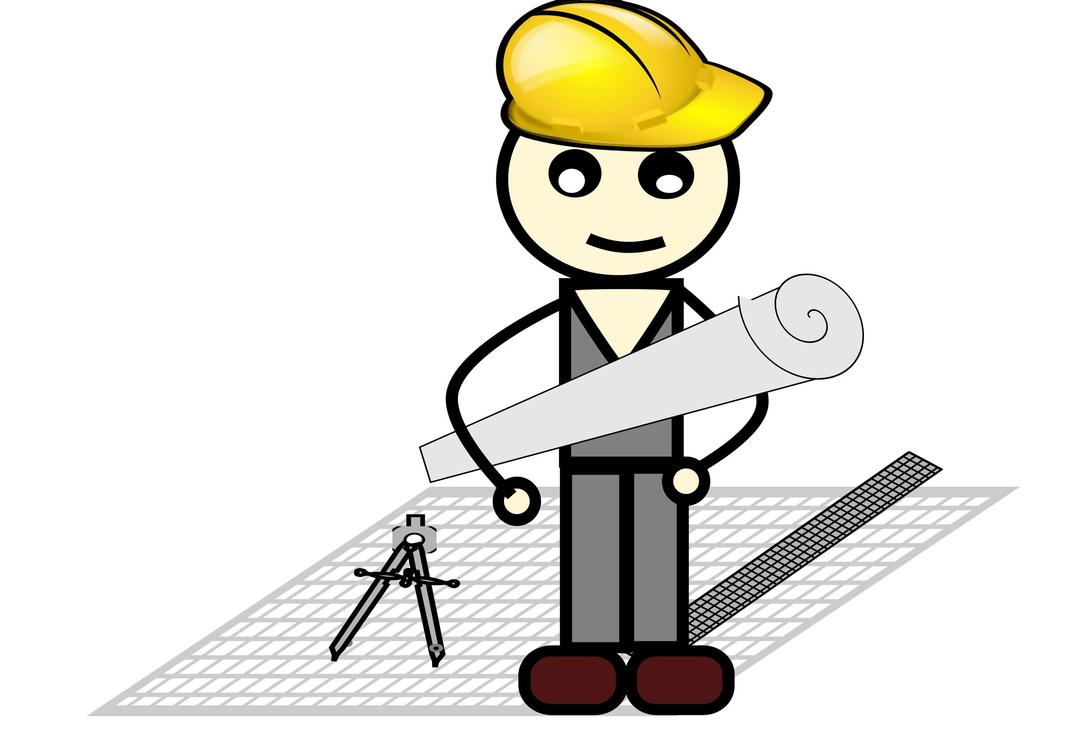 architect with compass and ruler png transparent