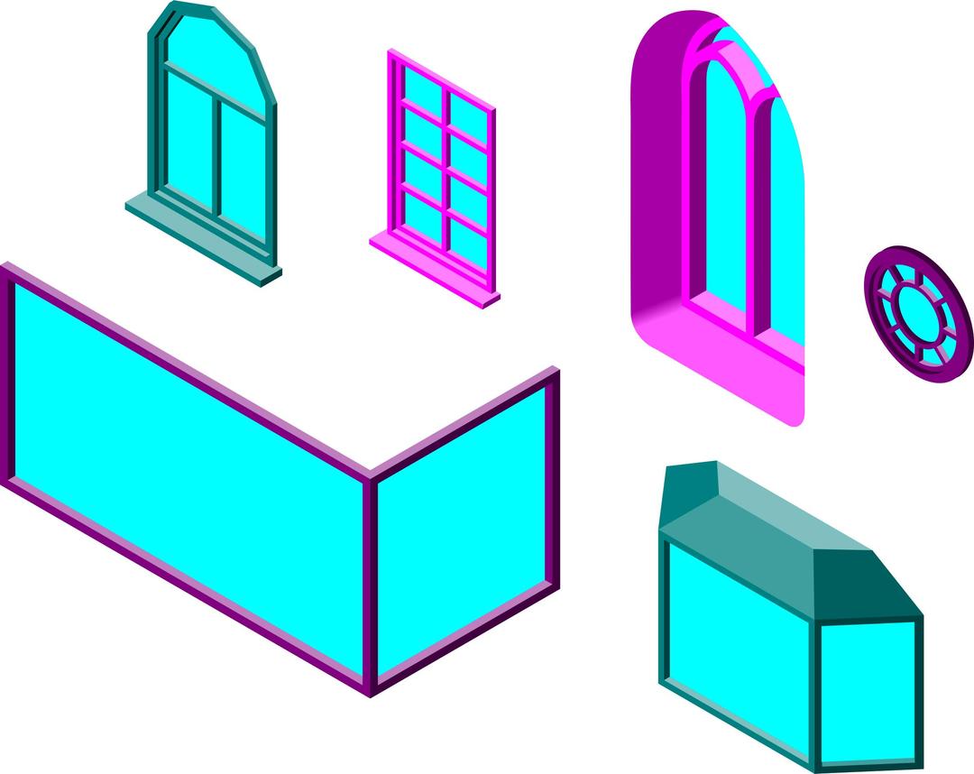 Architectural elements 4 - Windows png transparent
