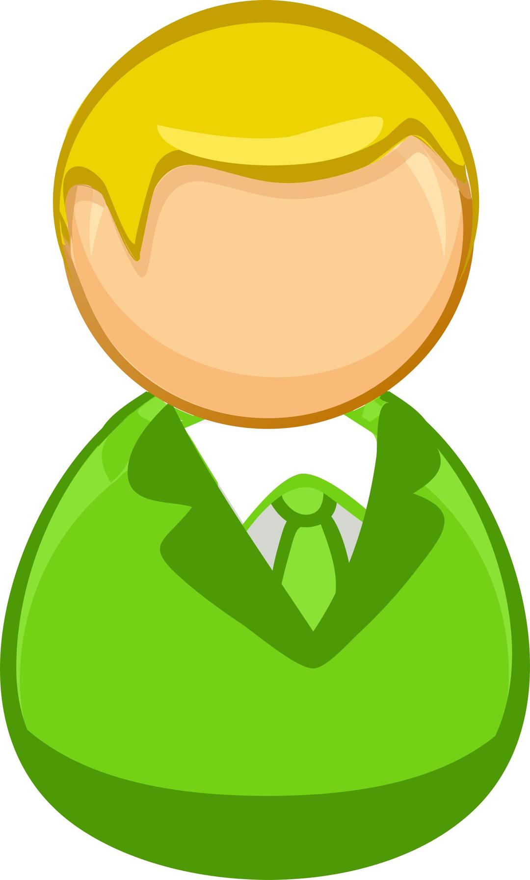 Architetto remix - Green blond man icon png transparent