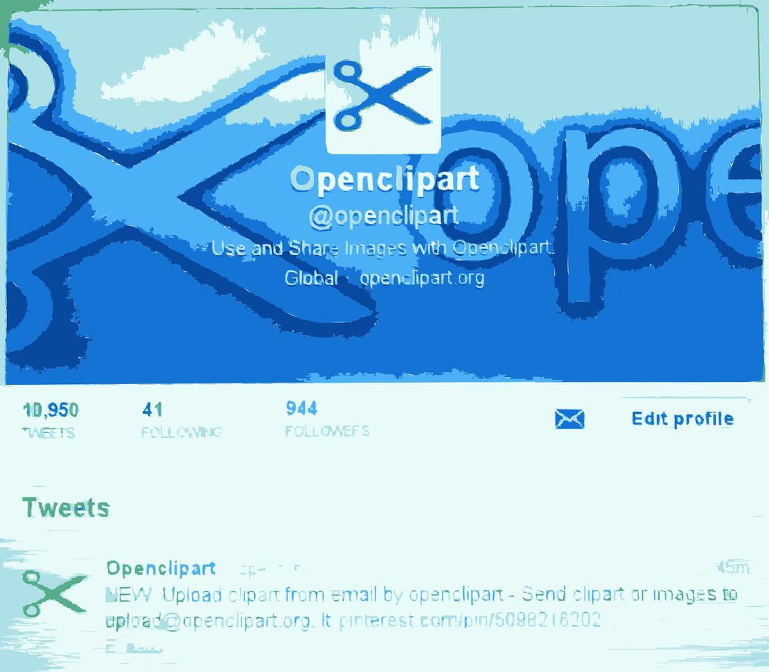 Are you following Openclipart on twitter yet png transparent