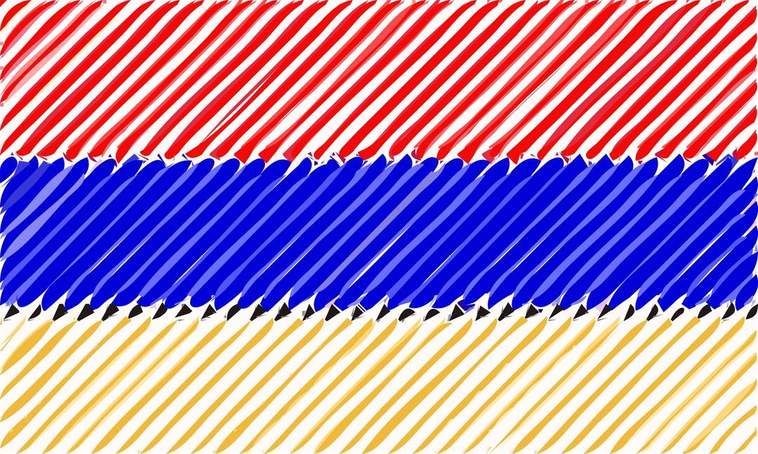 Armenia flag linear png transparent