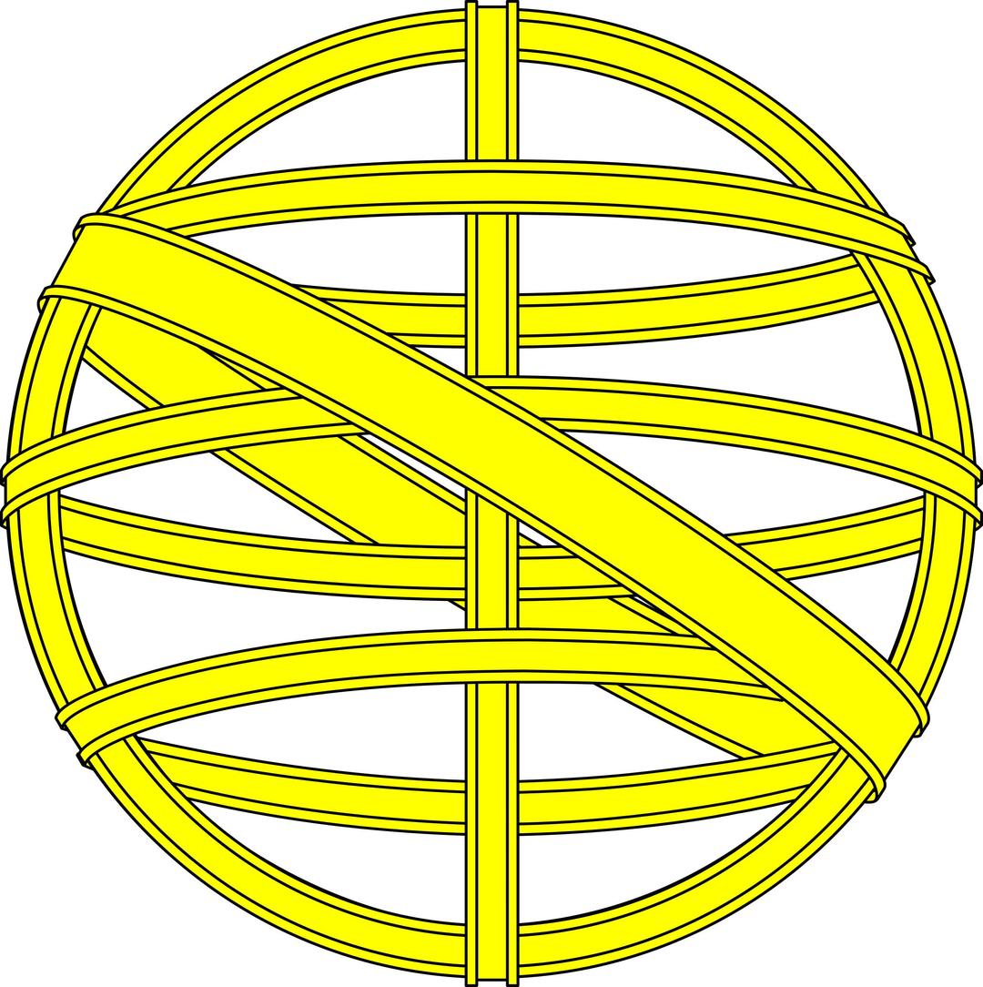 Armillary sphere png transparent