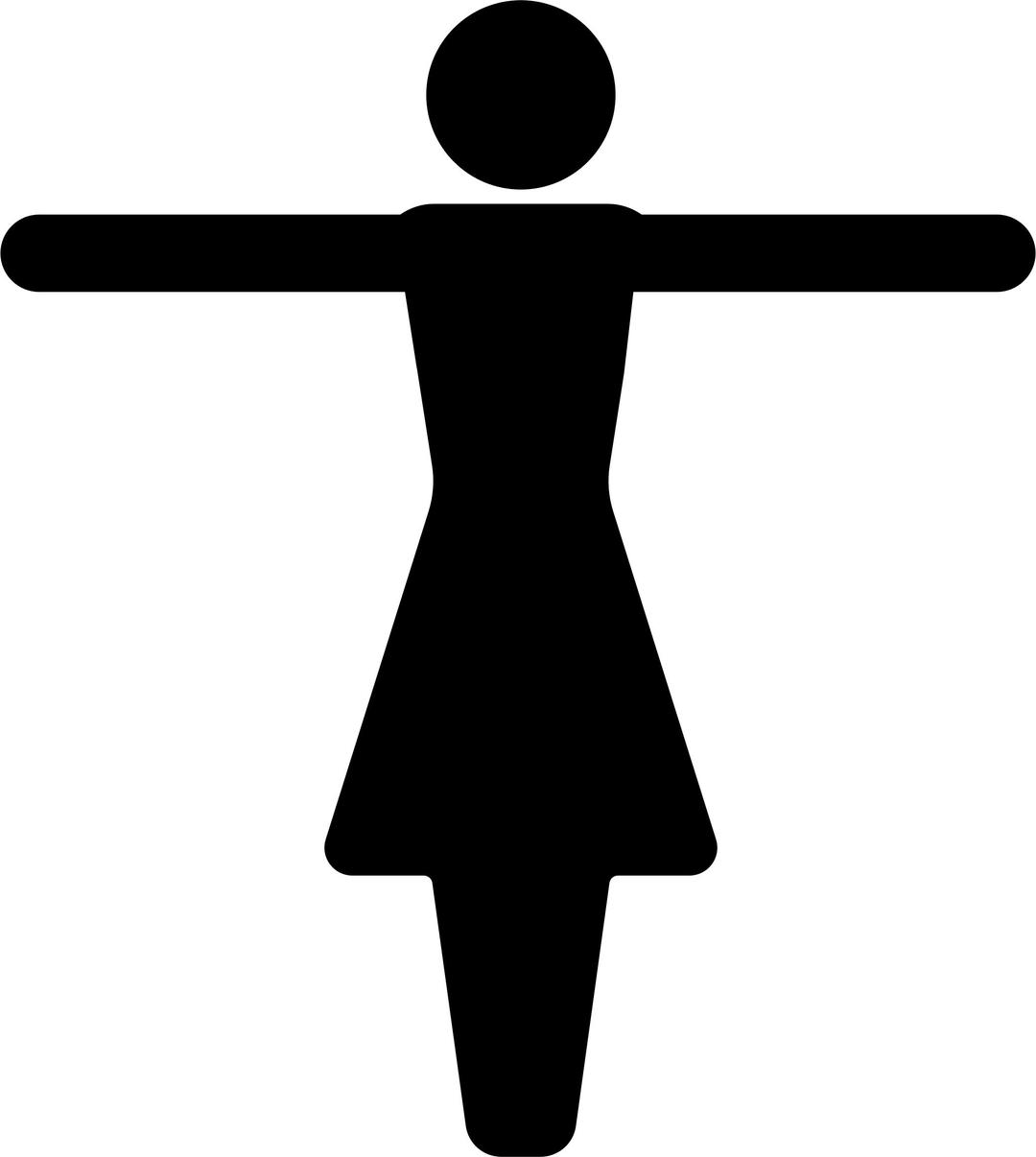 Arms Out Female Symbol Silhouette png transparent