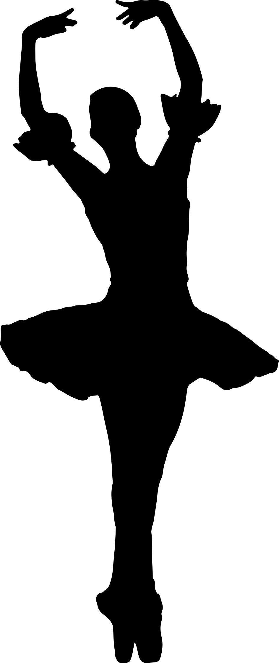 Arms Raised Ballerina Silhouette Without Tiara png transparent