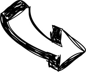 Arrow Black Drawing Bottom Right png transparent