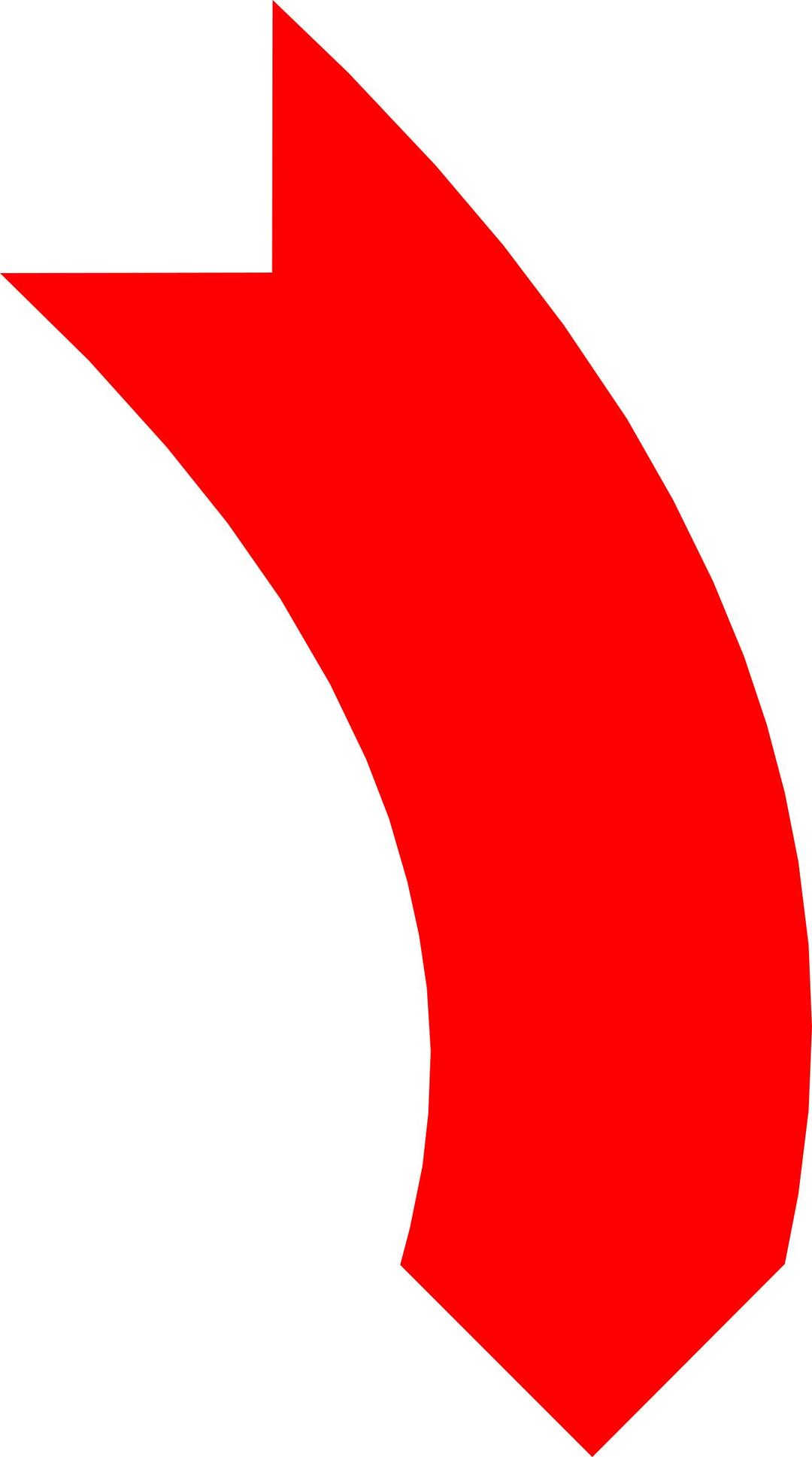 Arrow Down Red png transparent