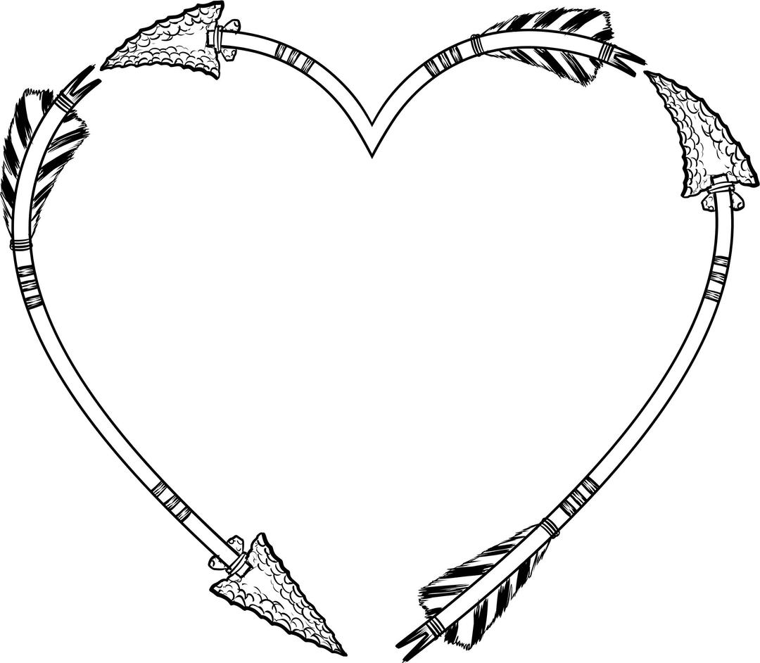Arrow & Heart png transparent