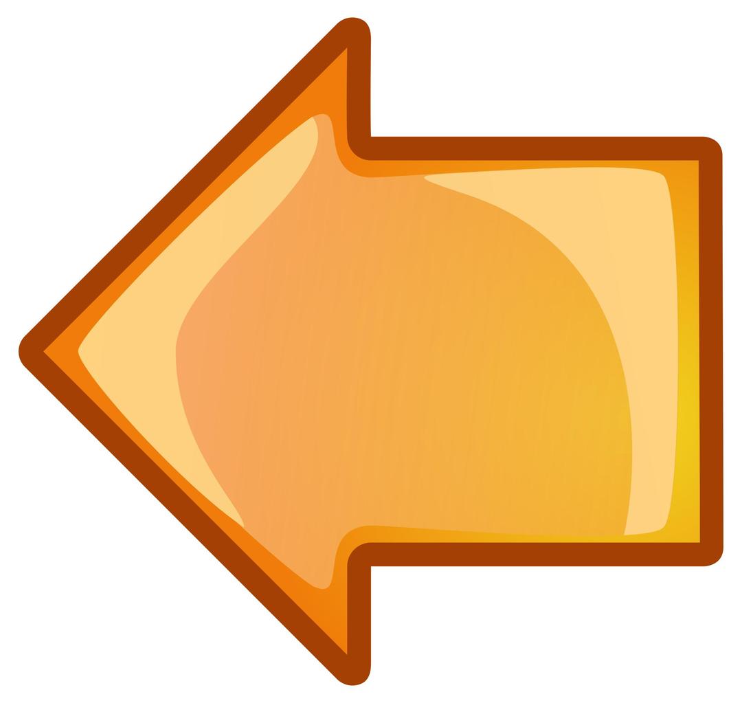 arrow-orange-left png transparent