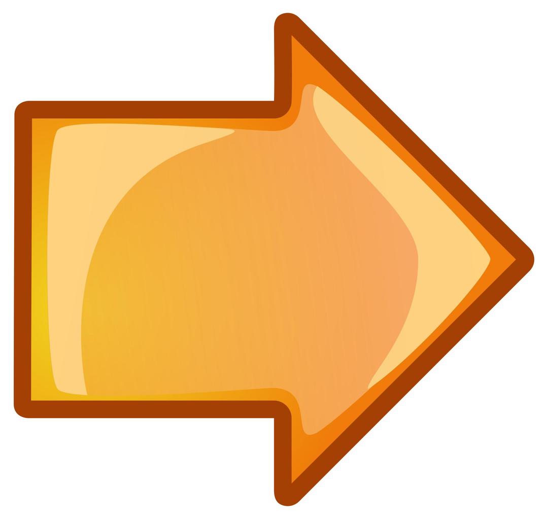 arrow-orange-right png transparent