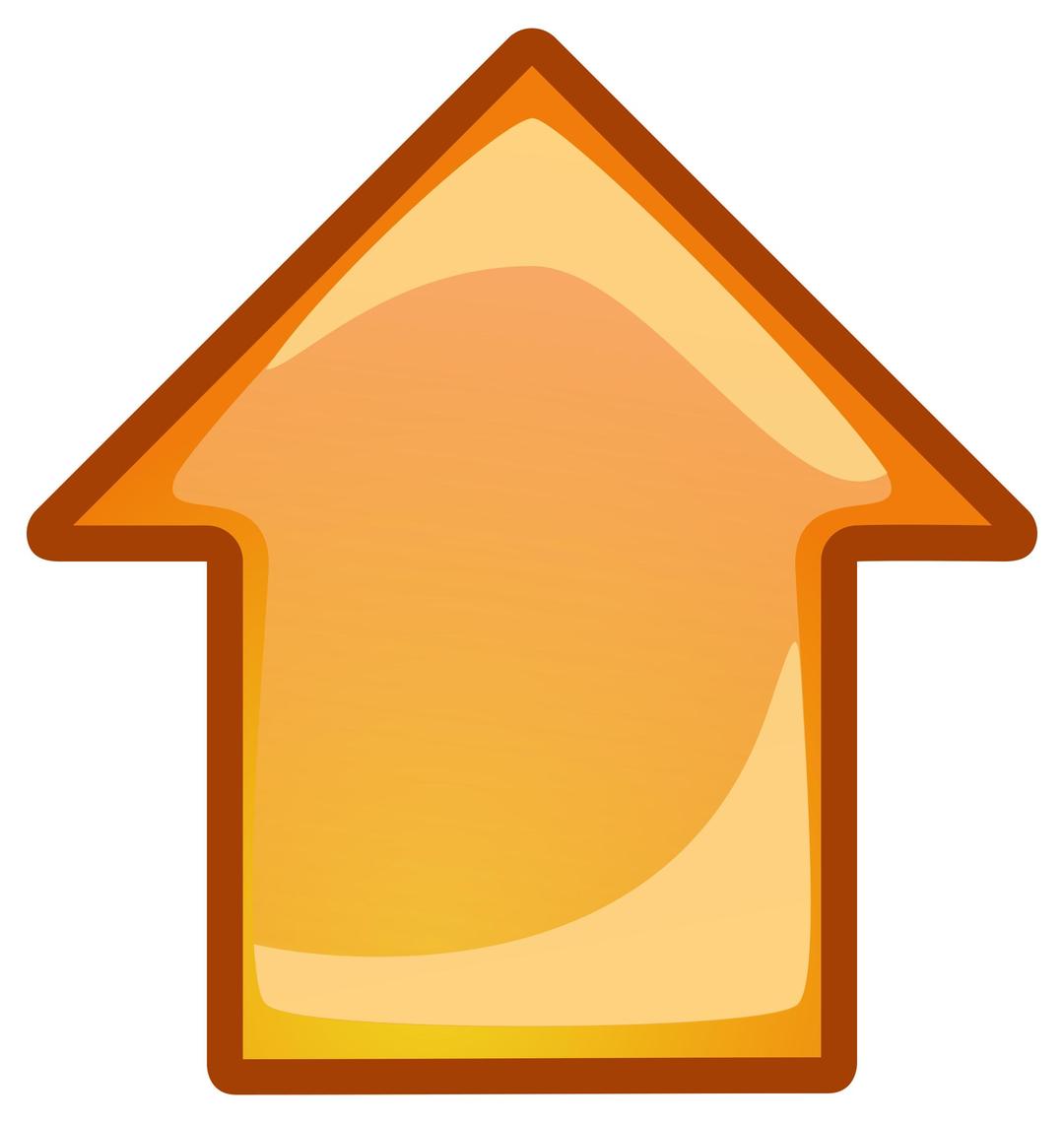 arrow-orange-up png transparent