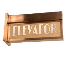Art Deco Elevator Sign png transparent