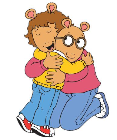 Arthur Read Hugging His Mum png transparent