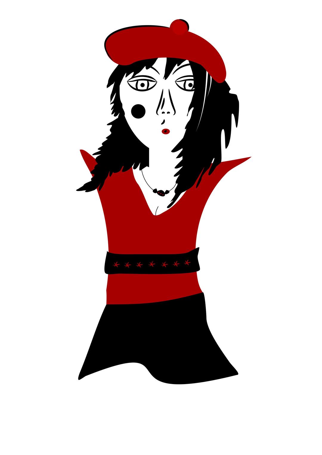 Artistic Style Girl png transparent