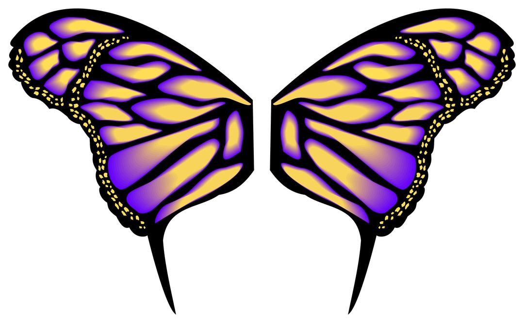 Asas de borboleta vetor - butterfly wings vector - Inkscape png transparent