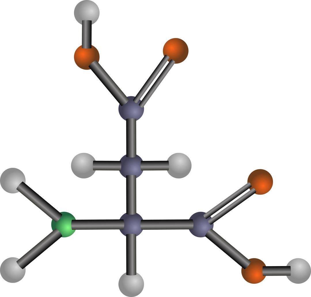 Aspartic acid (amino acid) png transparent