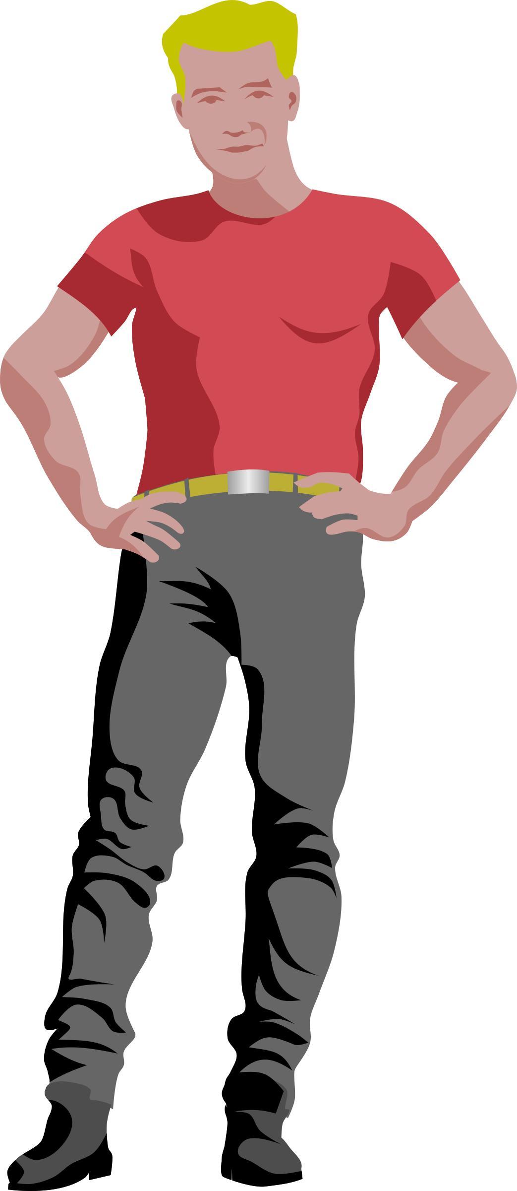 Assertive guy by Rones. Posterized png transparent