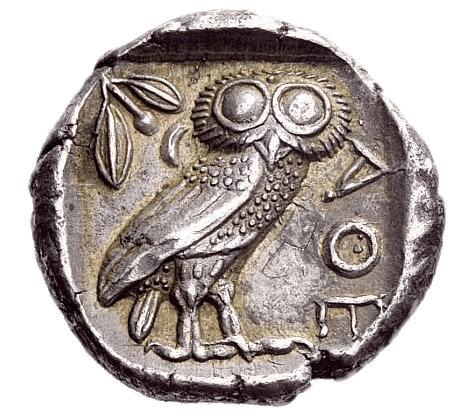 Athena Owl Coin png transparent