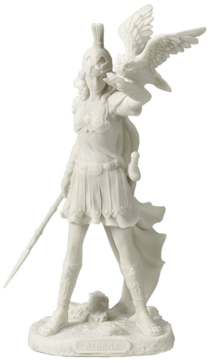 Athena White Figurine png transparent