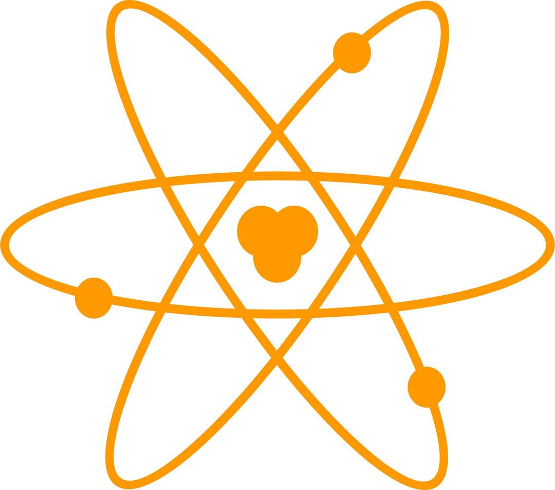 Atom Orange png transparent