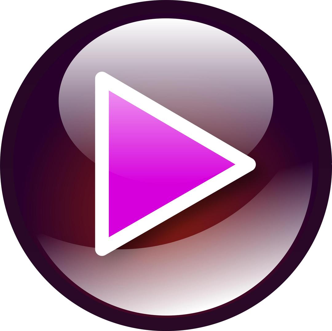 Audio Button Pink Flat png transparent
