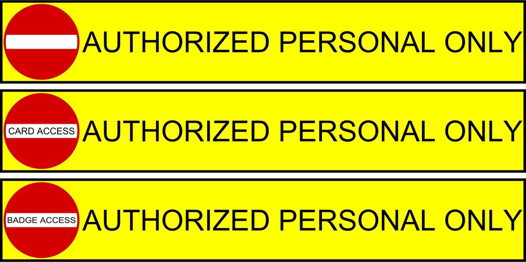 Authorized Personal png transparent