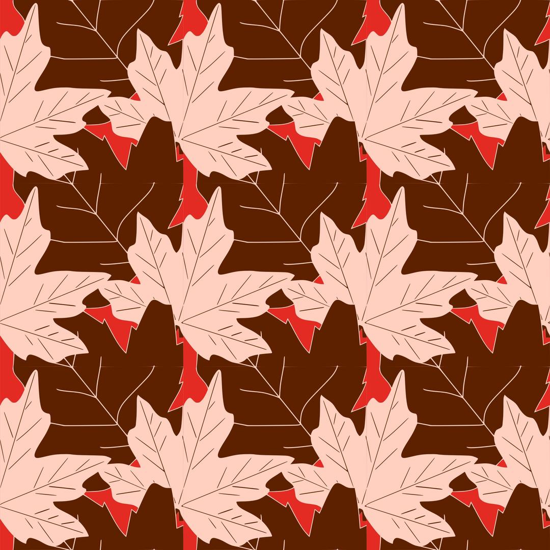 Autumn leaves -seamless pattern png transparent