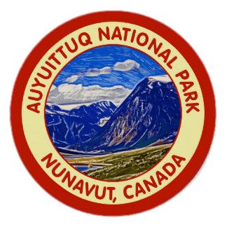 Auyuittuq National Park Round Sticker png transparent