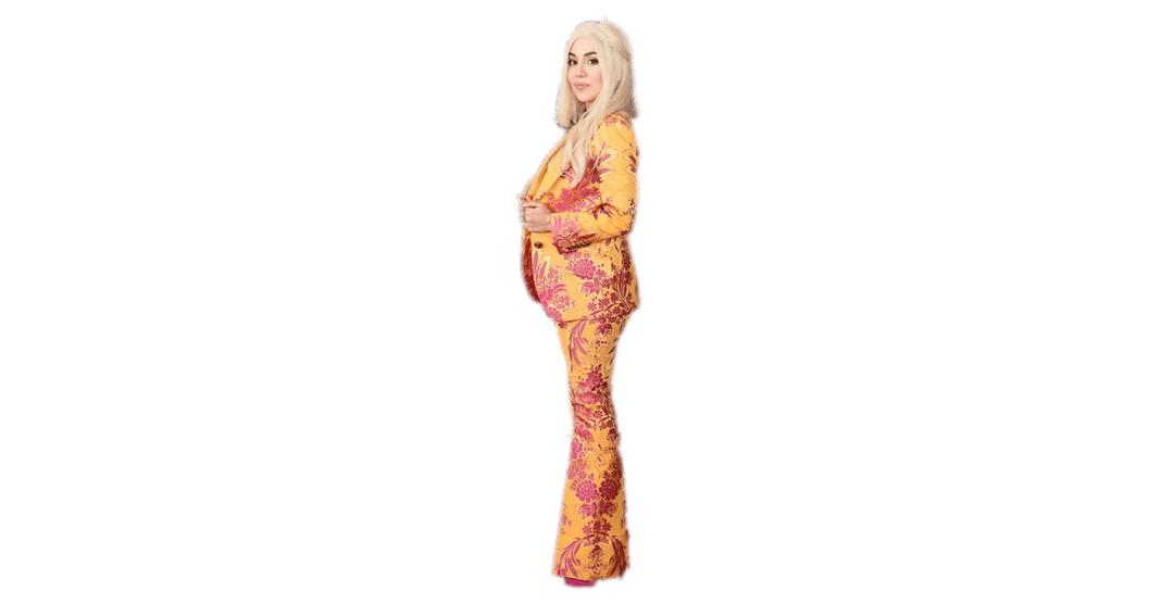 Ava Max Flowery Suit png transparent