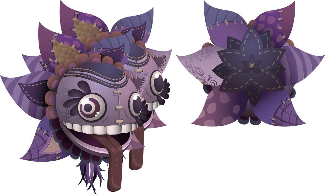 Avatar Wardrobe Hat Purpleflower Mask png transparent