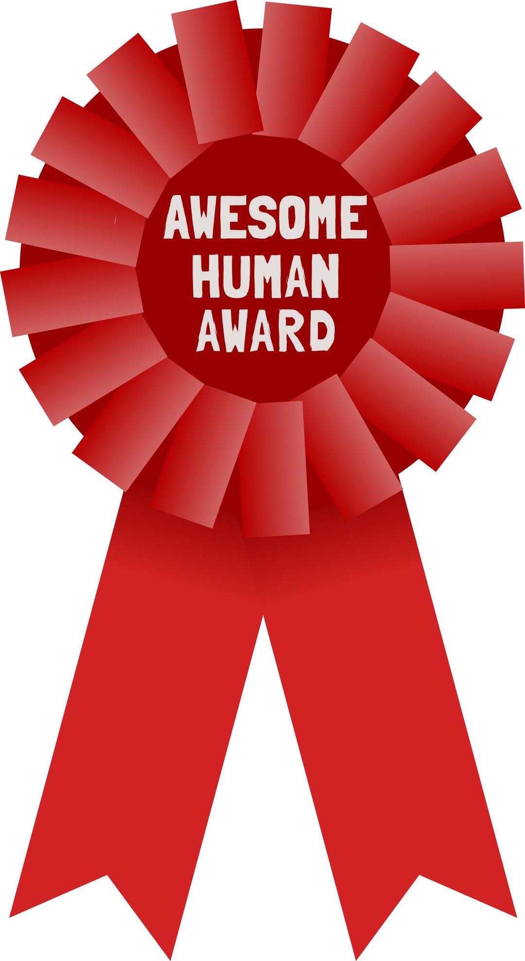 Awesome Human Award png transparent