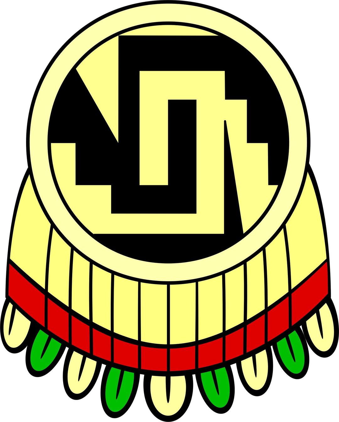 Aztec shield (Escudo, chimalli) 2 png transparent