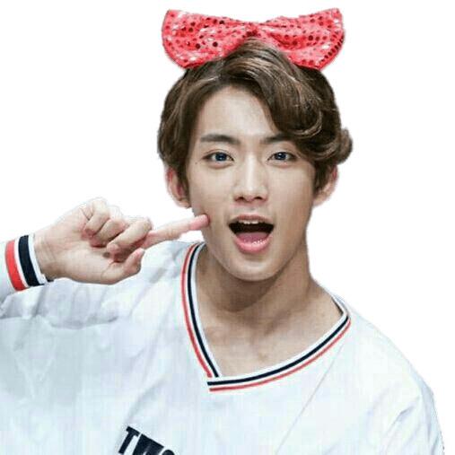 B1A4 Gongchan Red Ribbon In Hair png transparent