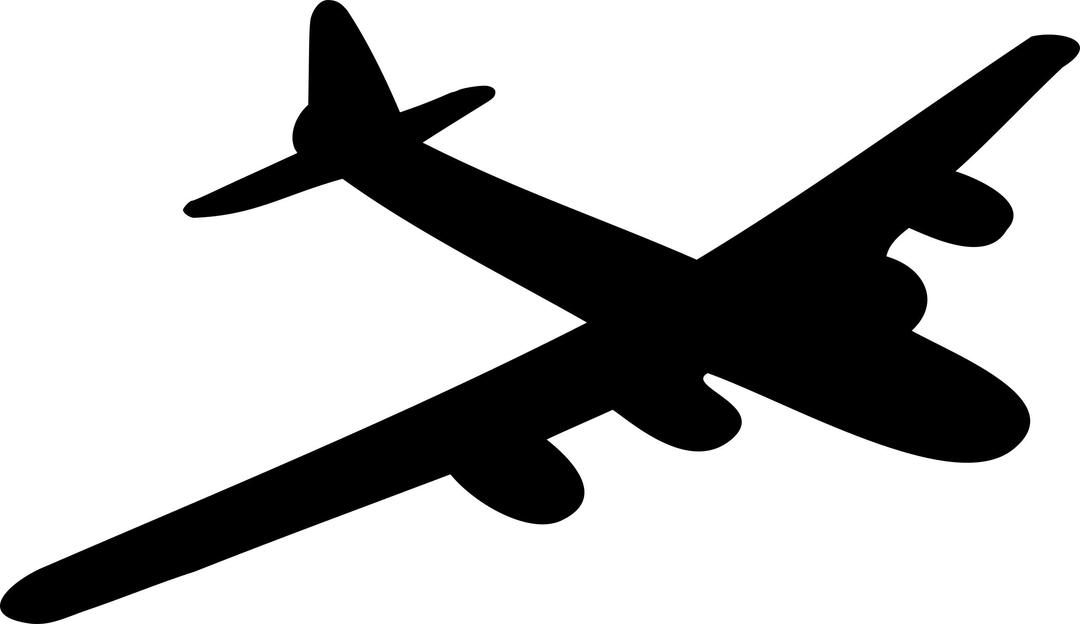 B-29 Bomber Airplane Shadow png transparent