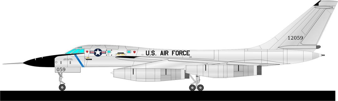 B-58 HUSTLER png transparent