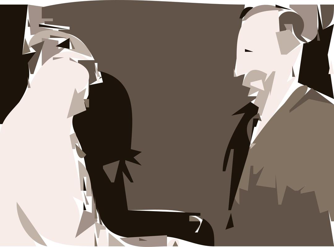 Baath Party founder Michel Aflaq with Iraqi President Ahmad Hasan al Bakr in Baghdad in 1968 thumbnail png transparent